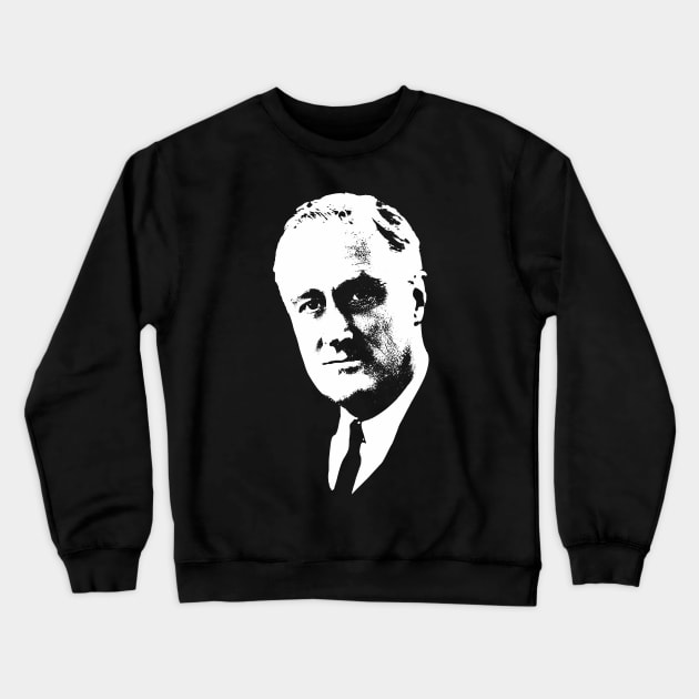 Franklin D. Roosevelt Minimalistic Pop Art Crewneck Sweatshirt by Nerd_art